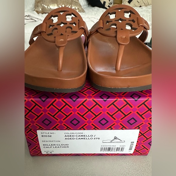 NEW Tory Burch Miller Cloud Sandals Size 6.5 - Picture 5 of 5